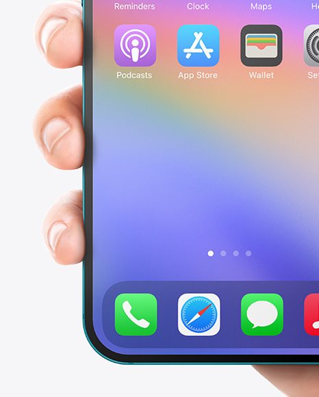 iPhone in a Hand Mockup