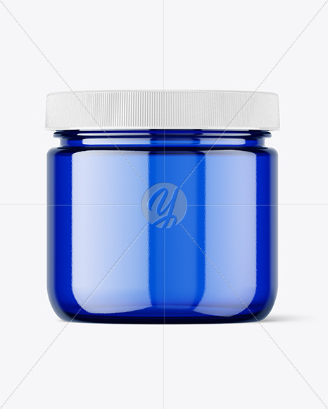 Blue Jar Mockup Blue Jar Mockup