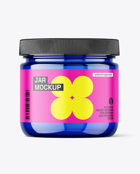 Blue Jar Mockup - Fanny+Pack,+Classic+Blue+Abstract