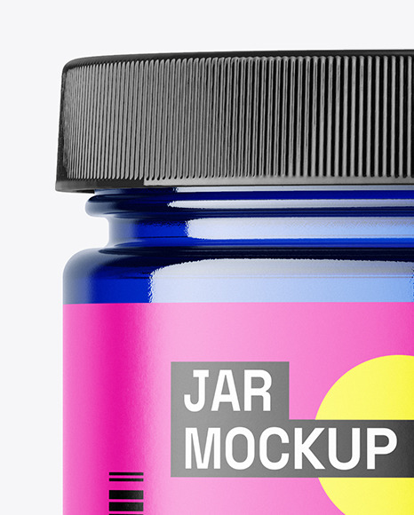 Blue Jar Mockup Blue Jar Mockup