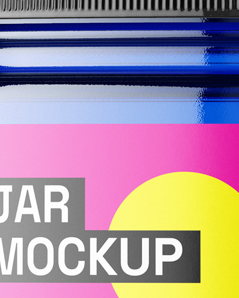 Blue Jar Mockup Blue Jar Mockup
