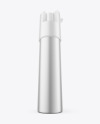Matte Metallic Self Defense Pepper Spray Bottle Mockup
