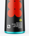 Matte Metallic Self Defense Pepper Spray Bottle Mockup