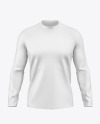 Men's Long Sleeve Raglan T-Shirt Mockup