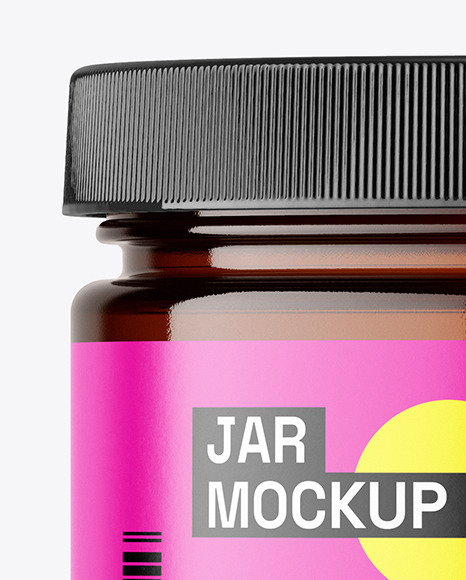 Amber Jar Mockup