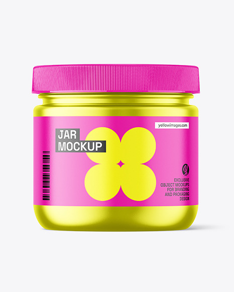 Metallic Jar Mockup - Gel+Jar+With+Metallic+Cap+Mockup