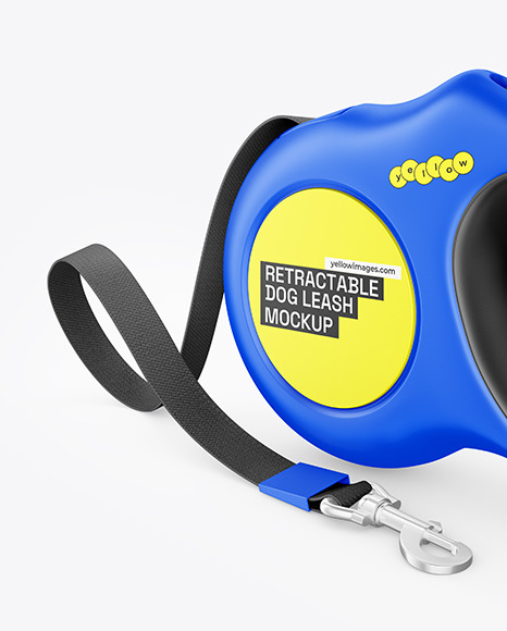 Matte Retractable Dog Leash Mockup