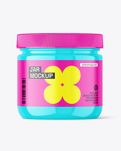 Glossy Jar Mockup - Cosmetic gel