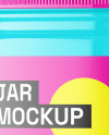 Glossy Jar Mockup Glossy Jar Mockup