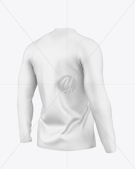 Men's Long Sleeve Raglan T-Shirt Mockup