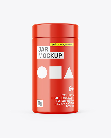 Glossy Jar Mockup