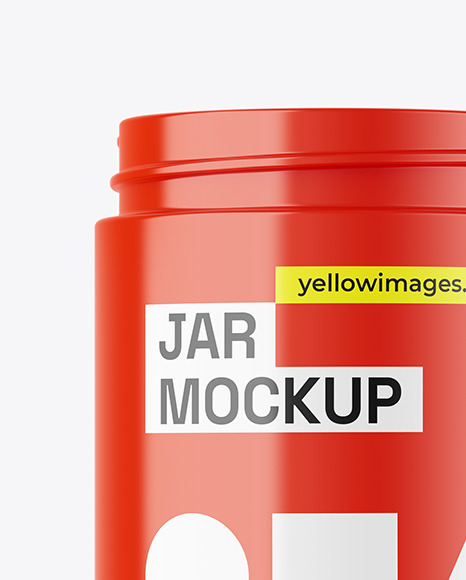 Glossy Jar Mockup