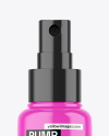 Glossy Spray Bottle Mockup