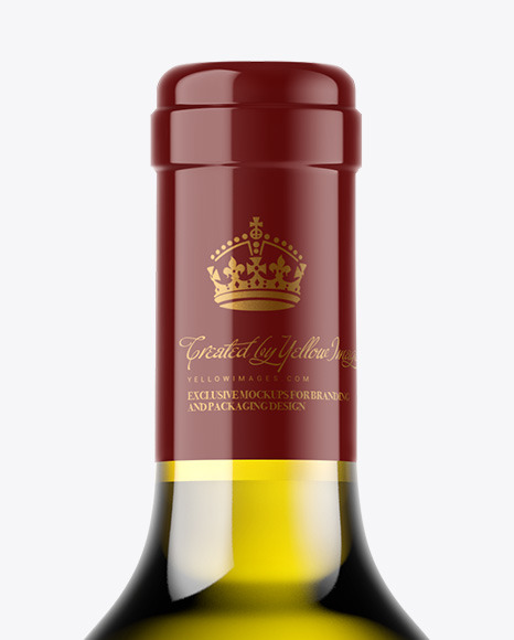 Antique Green Glass White Wine Bottle Mockup Antique Green Glass White Wine Bottle Mockup