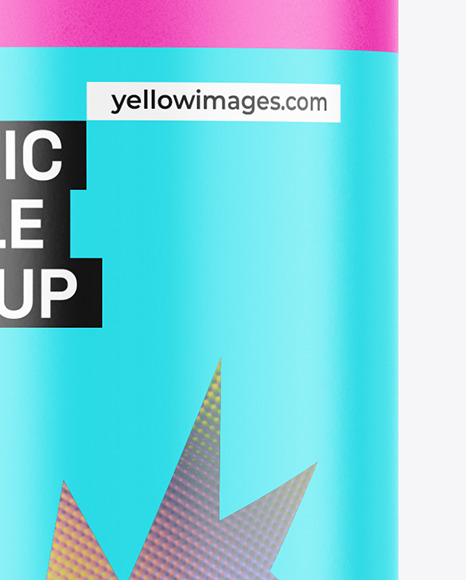 Matte Plastic Bottle Mockup