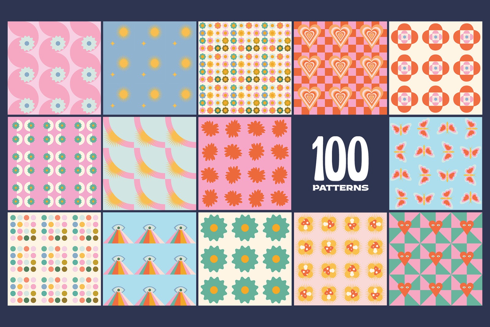 200 Vector Mosaics &amp; Patterns