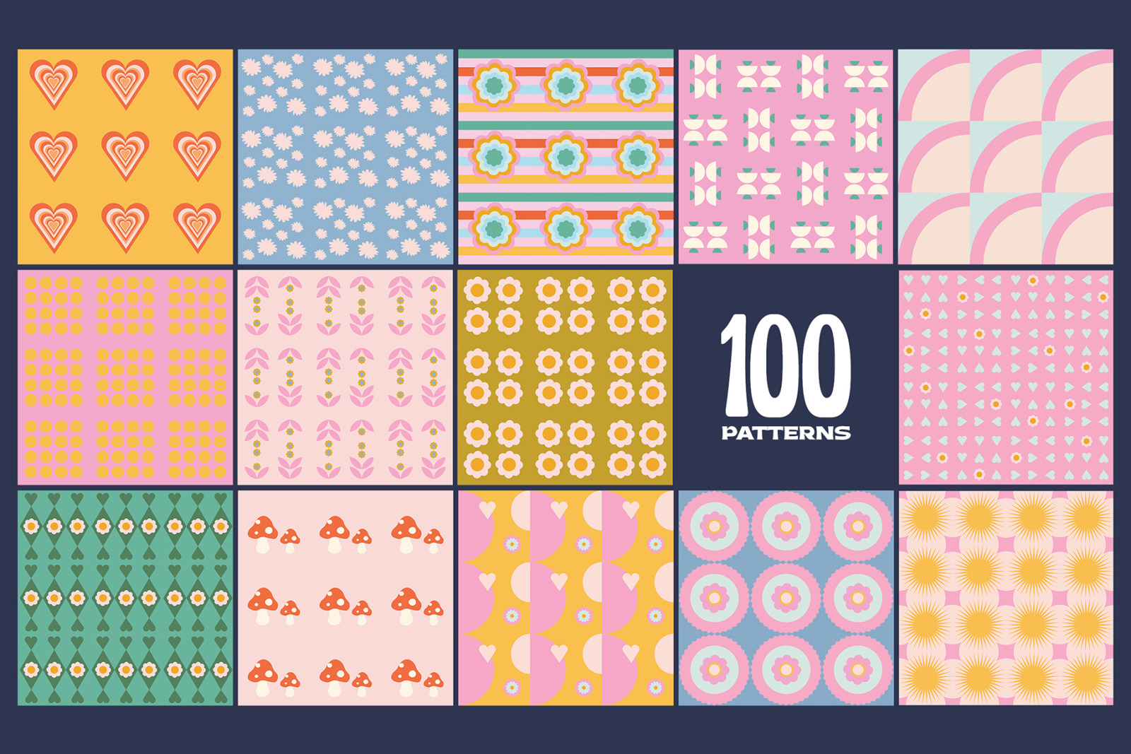 200 Vector Mosaics &amp; Patterns