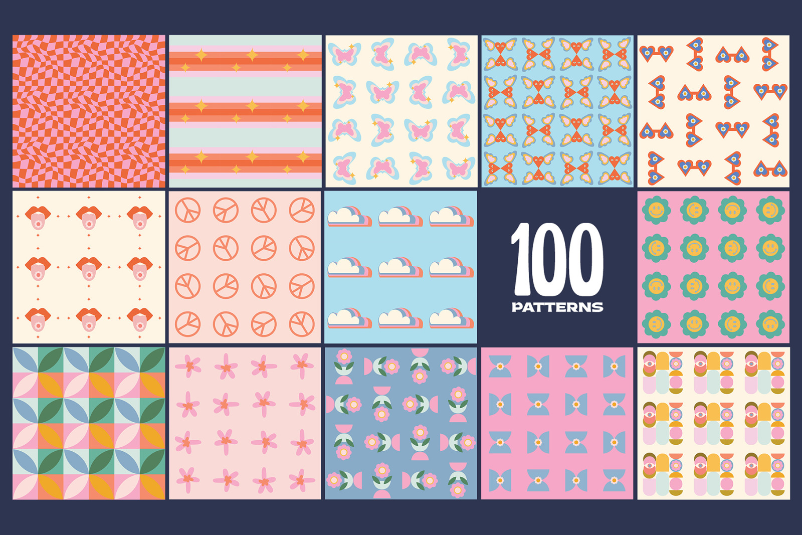 200 Vector Mosaics &amp; Patterns