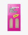 Paper Bag for Wine Bottles Mockup