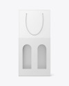 Paper Bag for Wine Bottles Mockup