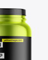 Metallic Protein Jar Mockup Metallic Protein Jar Mockup