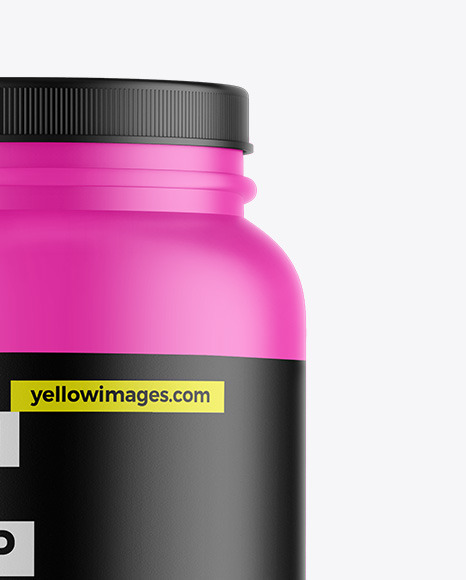 Matte Protein Jar Mockup