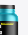 Matte Metallic Protein Jar Mockup Matte Metallic Protein Jar Mockup