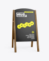 Wooden Stand Mockup