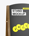 Wooden Stand Mockup