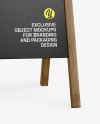 Wooden Stand Mockup