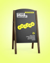 Wooden Stand Mockup