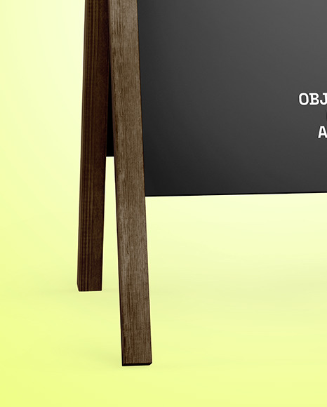 Wooden Stand Mockup