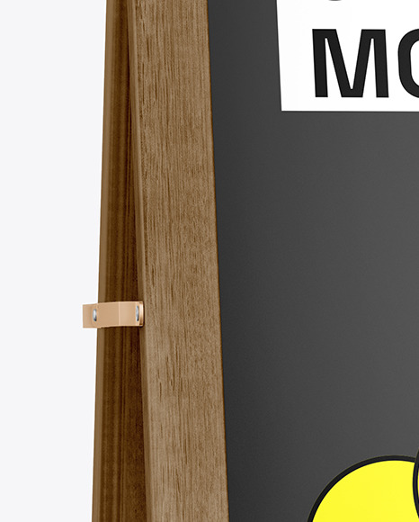 Wooden Stand Mockup