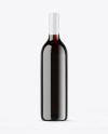 Green Glass Red Wine Bottle Mockup Green Glass Red Wine Bottle Mockup