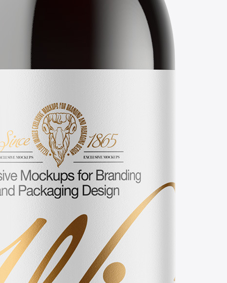 Green Glass Red Wine Bottle Mockup Green Glass Red Wine Bottle Mockup