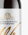 Green Glass Red Wine Bottle Mockup Green Glass Red Wine Bottle Mockup