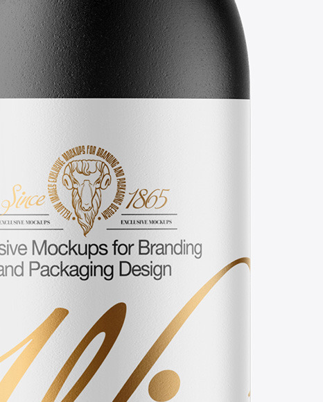 Ceramic Wine Bottle Mockup