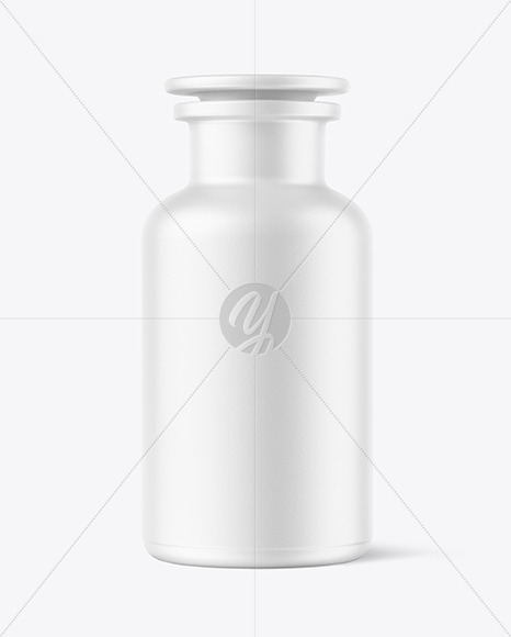 Ceramic Vintage Medicine Bottle Mockup