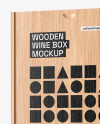 Wooden Wine Box Mockup