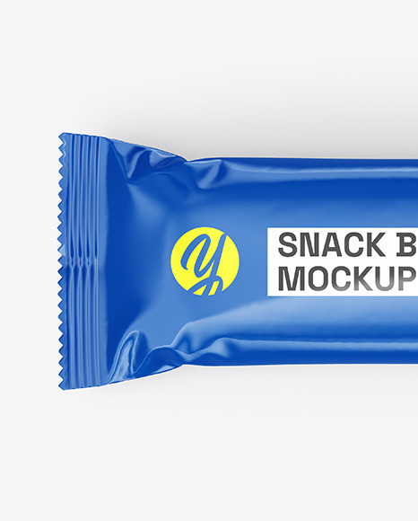 Glossy Snack Bar Mockup