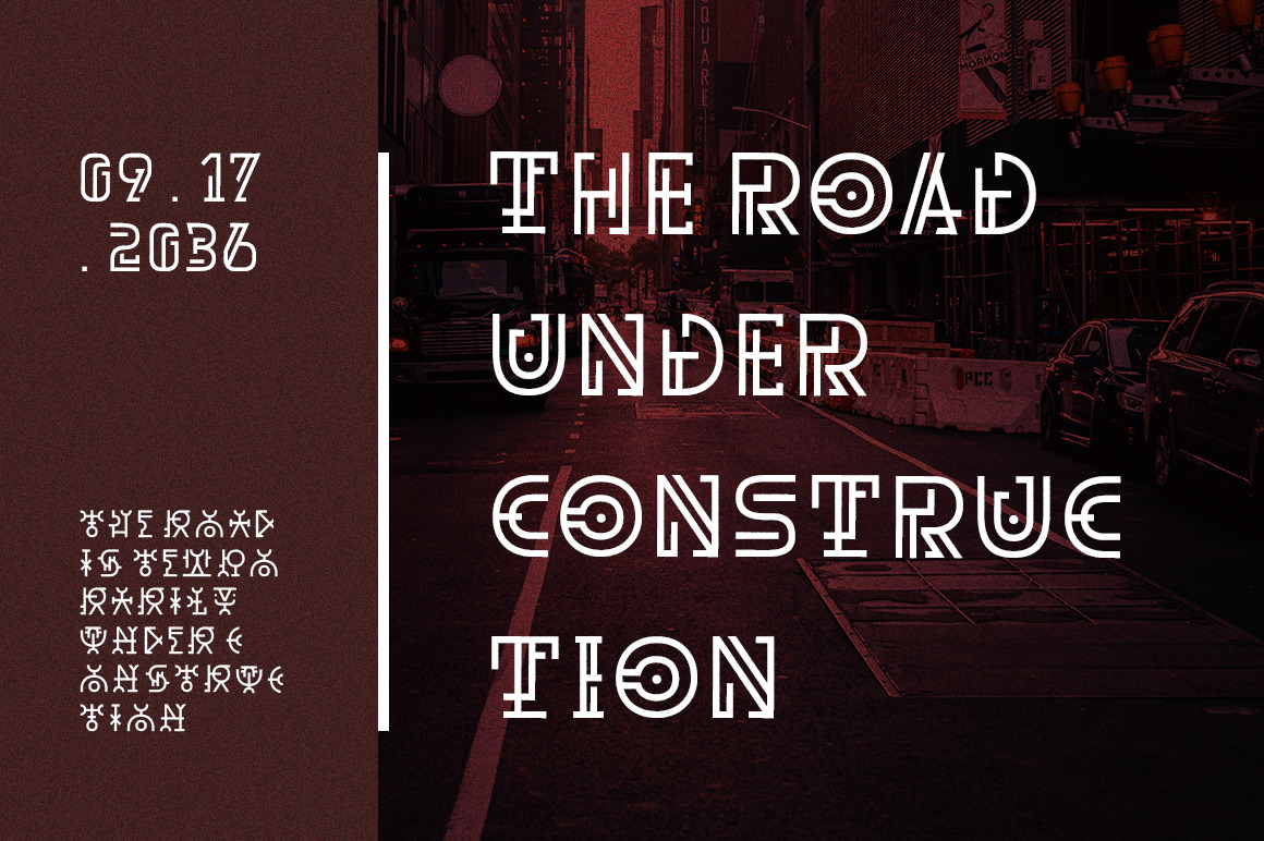 Dritch Geometric Font Duo Dritch Geometric Font Duo