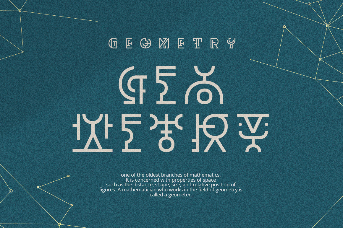 Dritch Geometric Font Duo