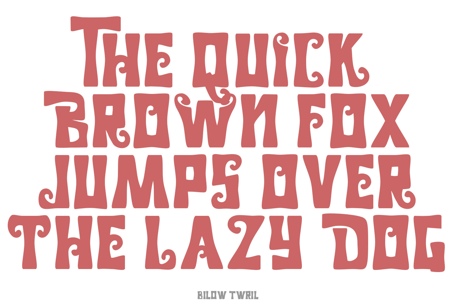 Billow Twril Font