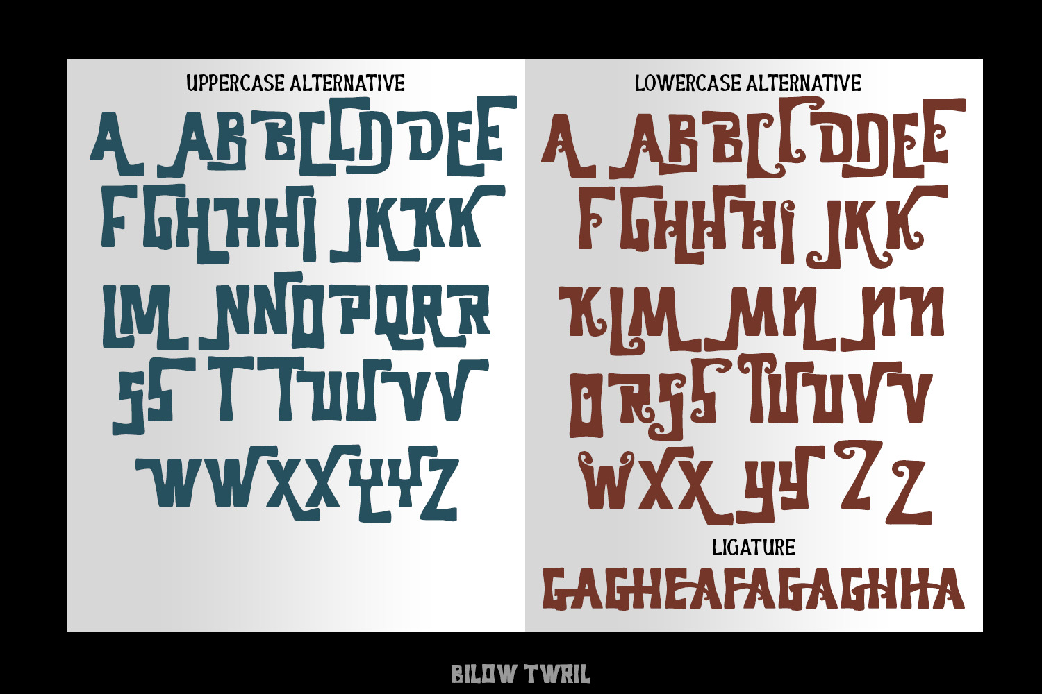 Billow Twril Font