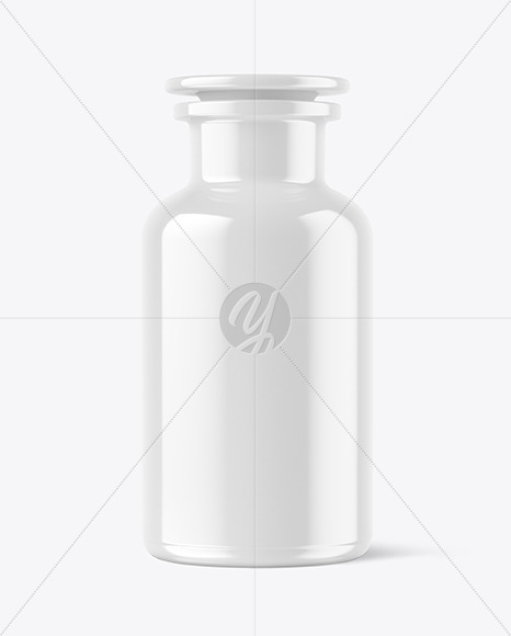 Glossy Vintage Medicine Bottle Mockup