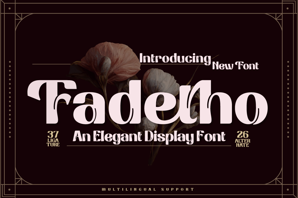 Fadetho | Display Font