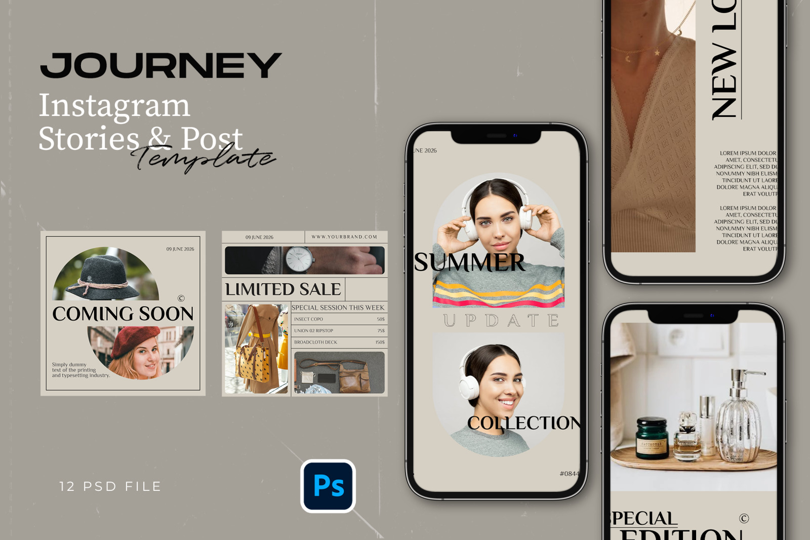 Minimalist Instagram Template - JOURNE Minimalist Instagram Template - JOURNE