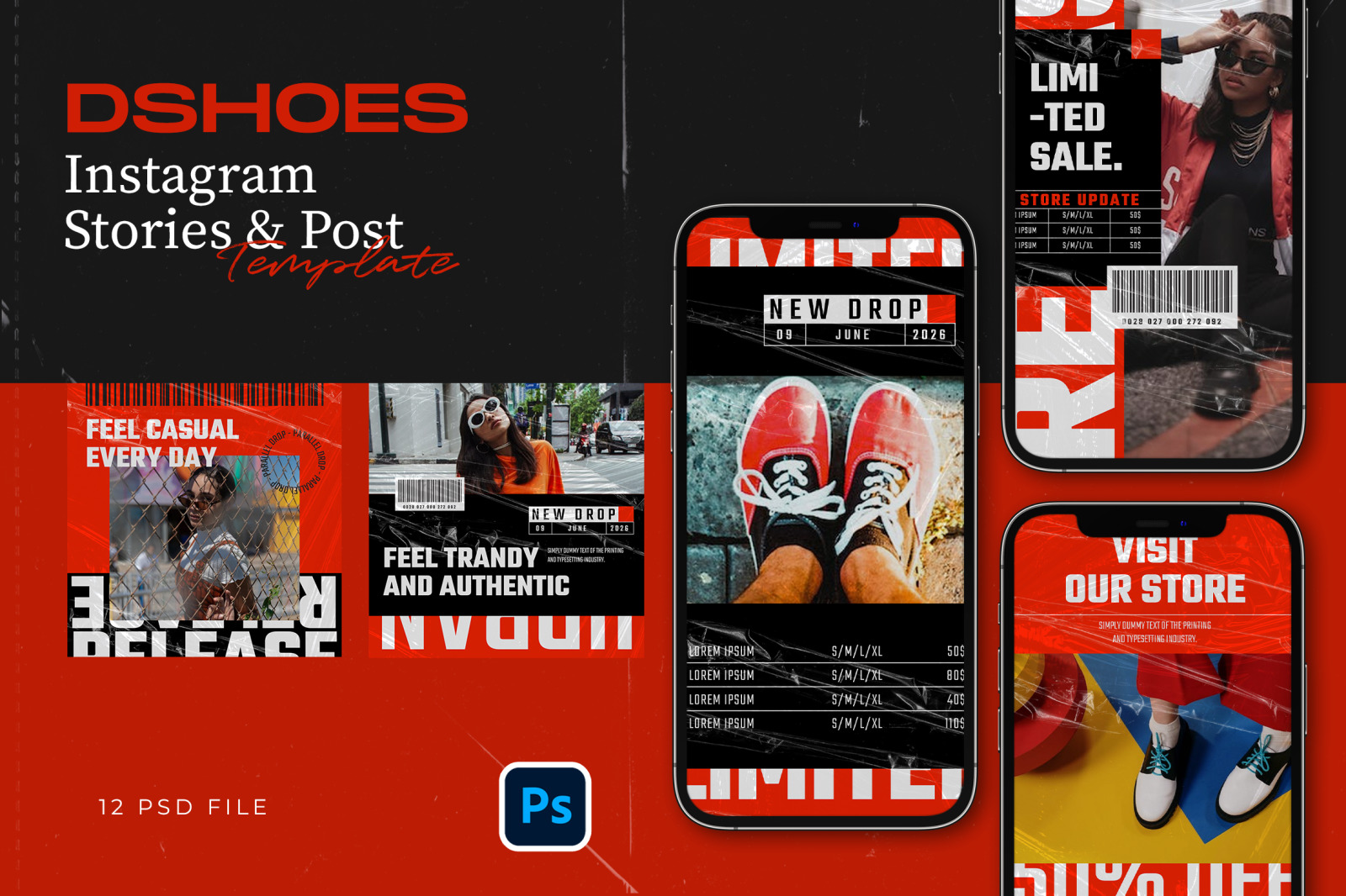 Hype Instagram Template - DSHOES Hype Instagram Template - DSHOES