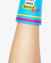 Two Fabric Wristbands on Hands Mockup