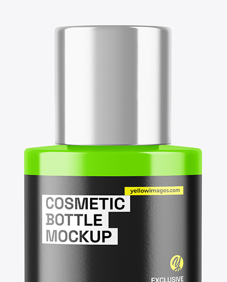 Glossy Cosmetic Bottle Mockup
